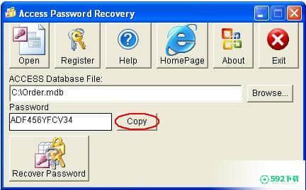 Access Password Recovery