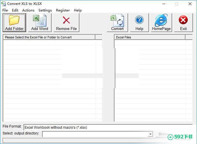 Convert XLS to XLSX