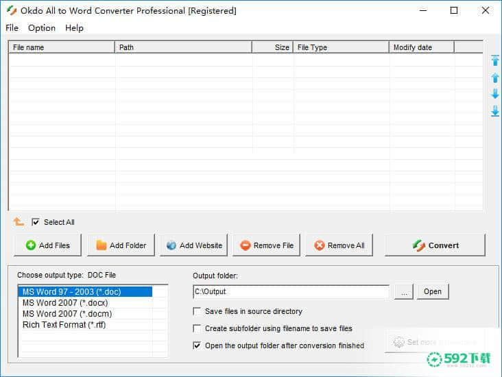 Okdo All to Word Converter Professional