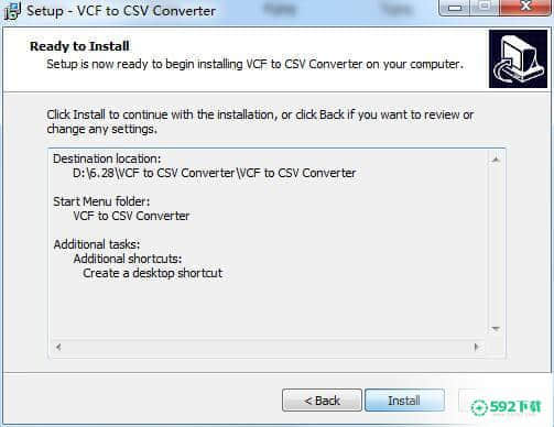 VCF to CSV Converter