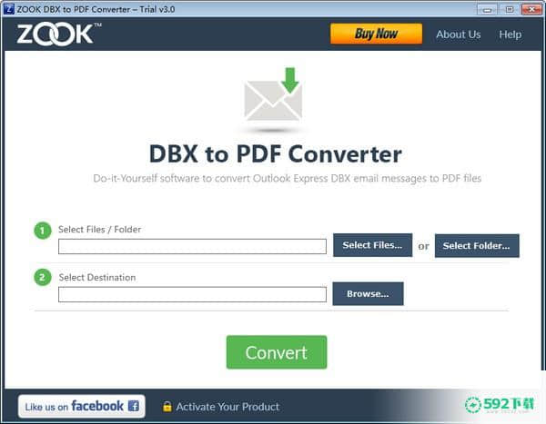 ZOOK DBX to PDF Converter