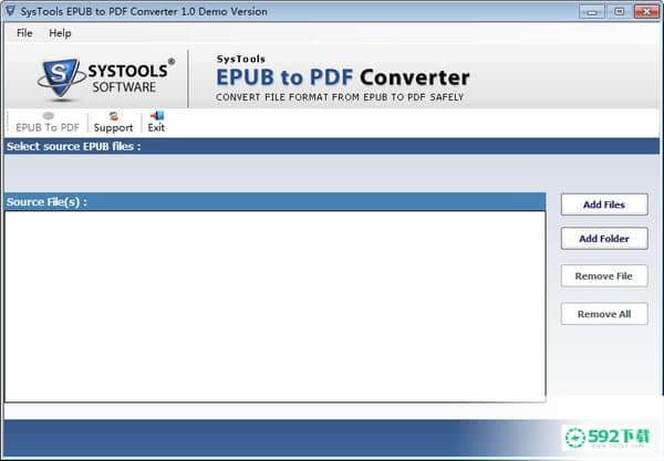 SysTools EPUB to PDF Converter