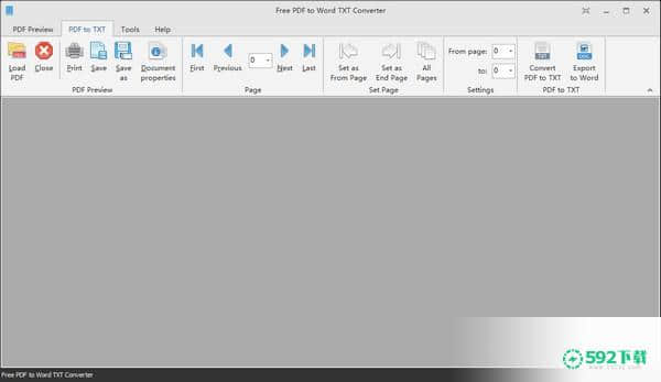 Free PDF to Word TXT Converter