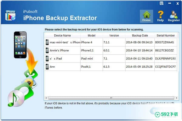 iPubsoft iPhone Backup Extractor免费版下载