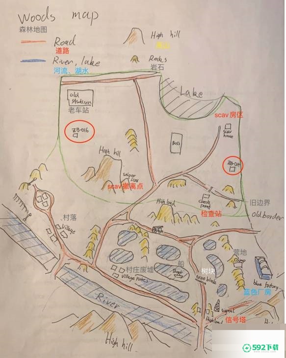 逃离塔科夫森林地图中有哪些点位(逃离塔科夫森林地图)