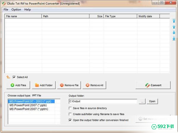 Okdo Txt Rtf to PowerPoint Converter