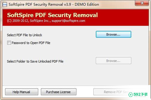 SoftSpire PDF Security Removal