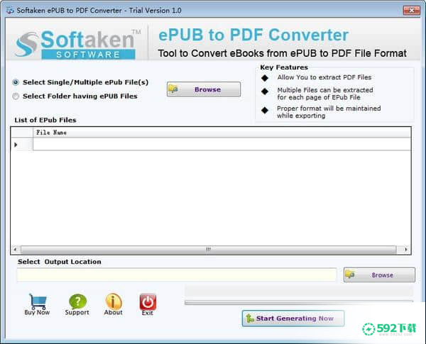 Softaken ePUB to PDF Converter