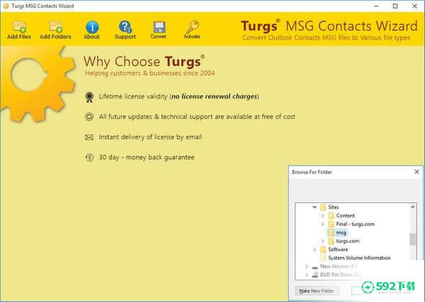 Turgs MSG Contacts Wizard