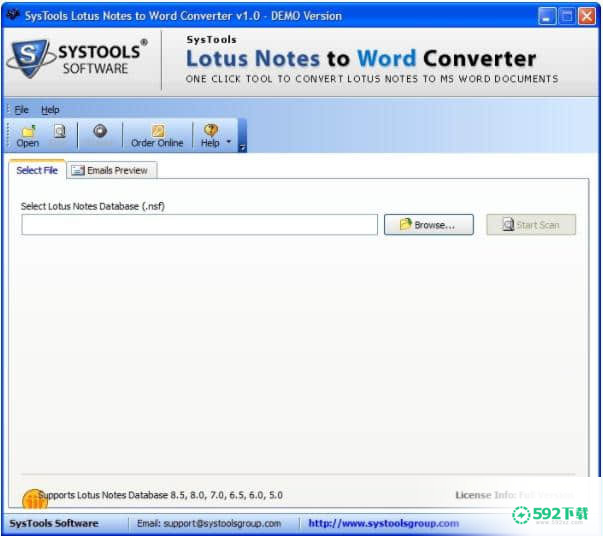 SysTools Lotus Notes to Word Converter