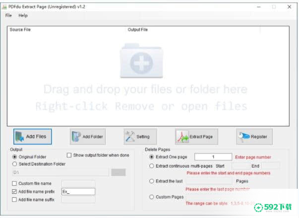 PDFdu Extract Page