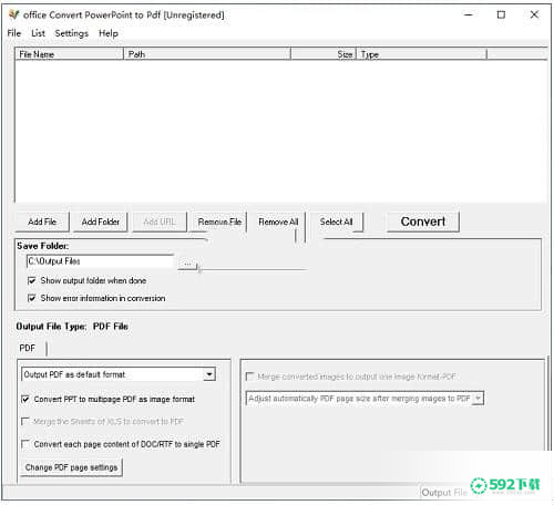 office Convert PowerPoint to Pdf