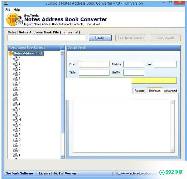 SysTools Notes Address Book Converter