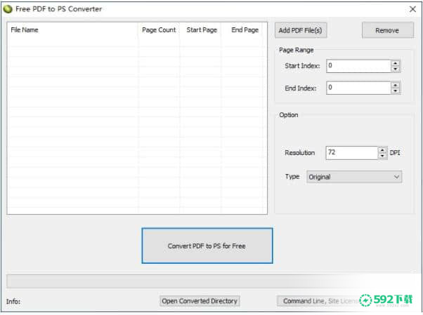 LotApps Free PDF to PS Converter