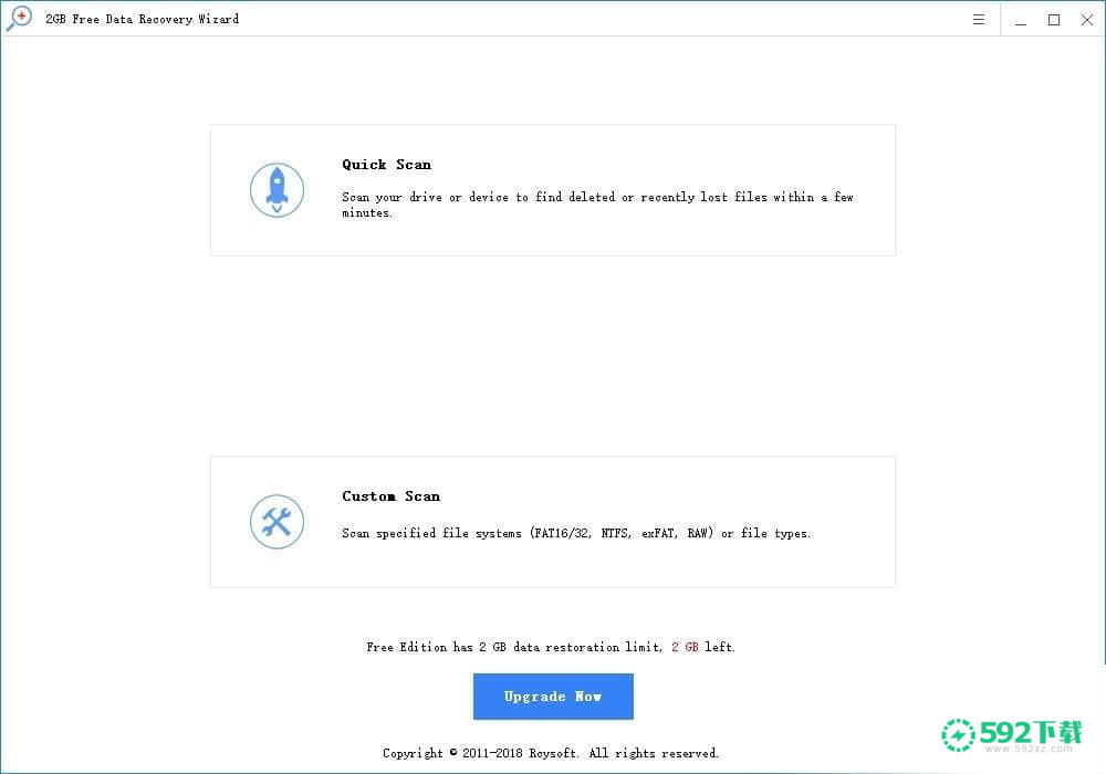 2GB Free Data Recovery Wizard