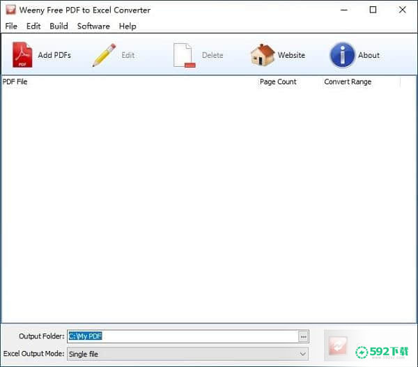 Weeny Free PDF to Excel Converter