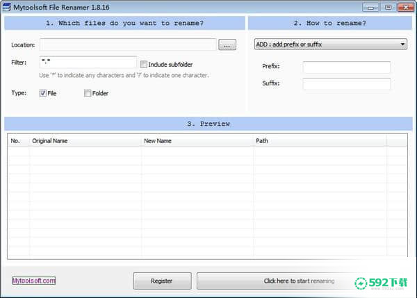 Mytoolsoft File Renamer