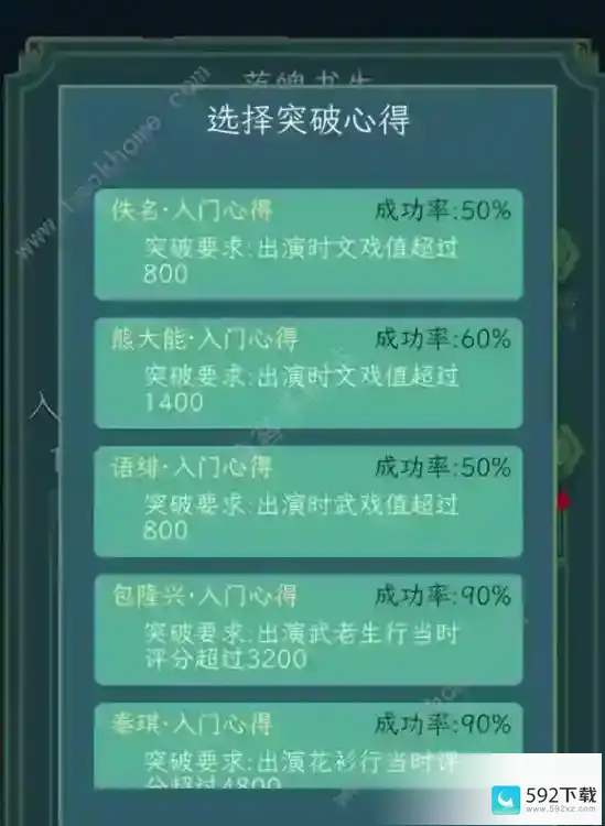 继承了一座戏园子角色怎么突破