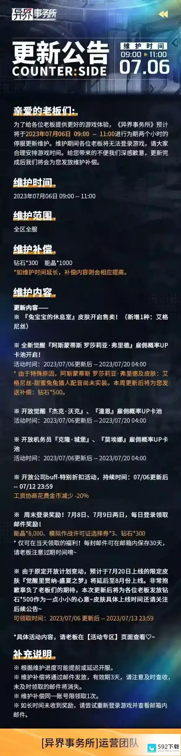 《异界事务所》7月5日更新了什么